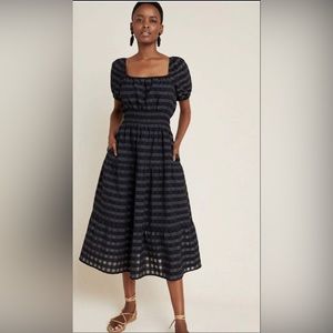 Anthropologie Francesca Tiered Midi dress